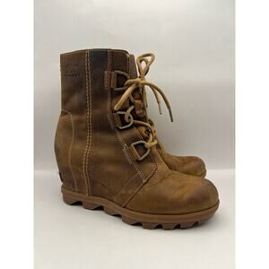 Sorel Artic Wedge II Waterproof Leather Boots Women Size 7.5